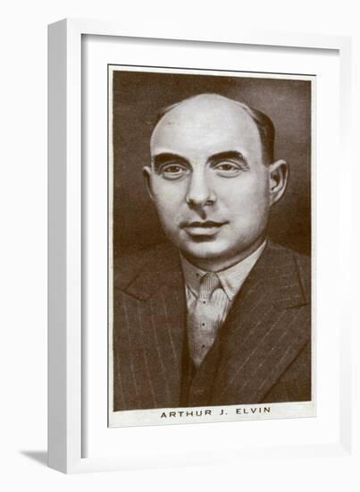 Arthur J Elvin, British Boxing Promoter, 1938-null-Framed Giclee Print