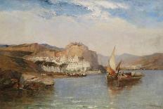 View of Oberwesel on the Rhine with Castle Ruin, 1897-Arthur Joseph Meadows-Giclee Print