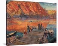 My Wife, Sackville River-Arthur Lismer-Stretched Canvas