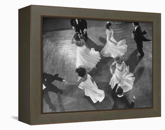 Arthur Murray Dance Instructors Dancing-Gjon Mili-Framed Premier Image Canvas