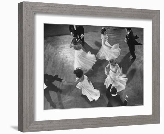 Arthur Murray Dance Instructors Dancing-Gjon Mili-Framed Photographic Print