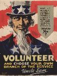 Volunteer Recruitment Poster-Arthur N. Edrop-Framed Premier Image Canvas