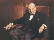 Sir Winston Churchill-Arthur Pan-Mounted Giclee Print