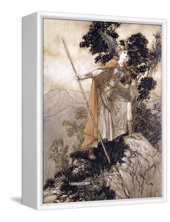 Soldat jouet en étain peint Brunhilda Valkyrie 75 mm