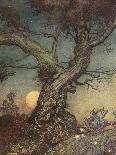 The Trees and the Axe, from 'Aesop's Fables', C.1912 (Pen & Ink with W/C on Paper)-Arthur Rackham-Giclee Print