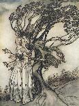 The Fairies Have their Tiff with the Birds, 1906 Illustration for 'Peter Pan in Kensington…-Arthur Rackham-Giclee Print