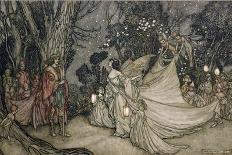 The Trees and the Axe, from 'Aesop's Fables', C.1912 (Pen & Ink with W/C on Paper)-Arthur Rackham-Giclee Print