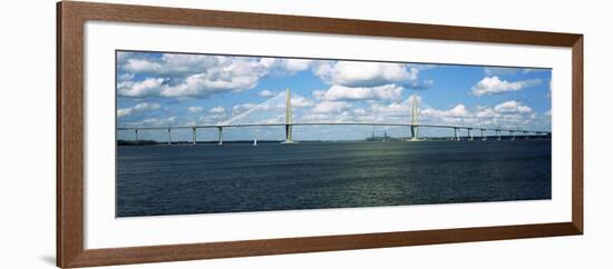 Arthur Ravenel Jr. Bridge across the Cooper River, Charleston, South Carolina, Usa-null-Framed Photographic Print