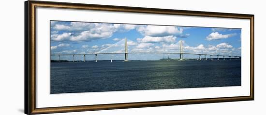 Arthur Ravenel Jr. Bridge across the Cooper River, Charleston, South Carolina, Usa-null-Framed Photographic Print