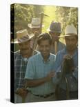 United Farm Workers Leader Cesar Chavez Standing in a Vineyard During the Grape Pickers' Strike-Arthur Schatz-Premium Photographic Print