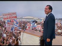 Presidential Candidate Richard Nixon on the Campaign Trail-Arthur Schatz-Photographic Print