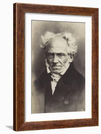 Arthur Schopenhauer (1788-1860), German Philosopher-null-Framed Photographic Print