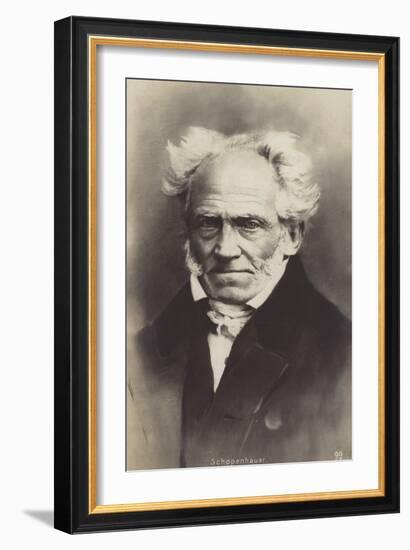 Arthur Schopenhauer (1788-1860), German Philosopher-null-Framed Photographic Print