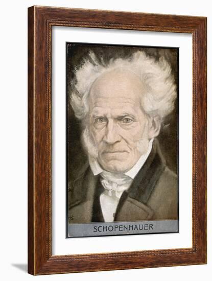 Arthur Schopenhauer German Philosopher-null-Framed Art Print