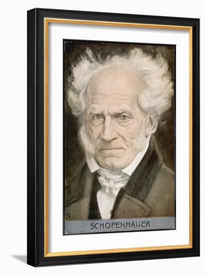 Arthur Schopenhauer German Philosopher-null-Framed Art Print