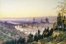 Florence from San Miniato-Arthur Severn-Framed Giclee Print