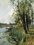Fishing from a Punt-Arthur W. Redgate-Premier Image Canvas