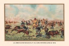 U.S. Army Pursuing Indians, 1876-Arthur Wagner-Framed Stretched Canvas