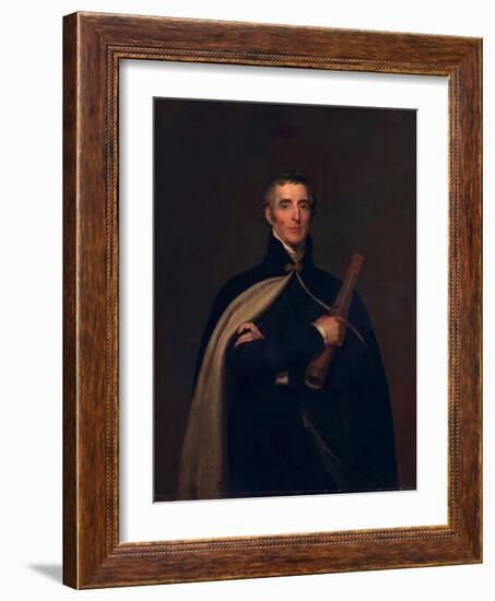 Arthur Wellesley, Duke of Wellington, with a Telescope-Thomas Lawrence-Framed Giclee Print