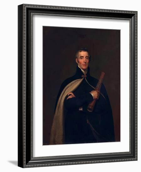 Arthur Wellesley, Duke of Wellington, with a Telescope-Thomas Lawrence-Framed Giclee Print