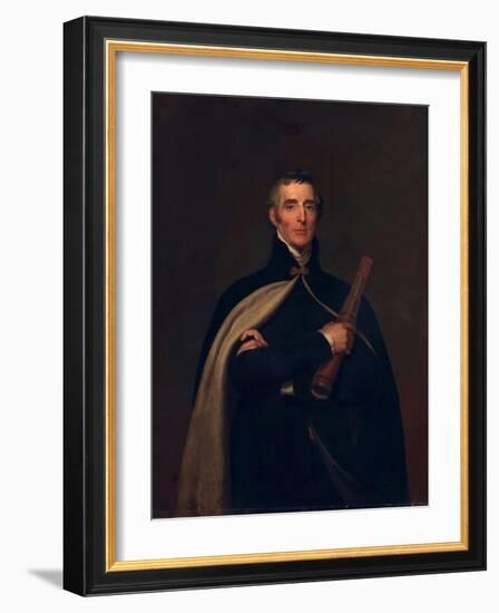 Arthur Wellesley, Duke of Wellington, with a Telescope-Thomas Lawrence-Framed Giclee Print