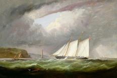 Schooner Yacht 'Esmeralda' in Alderney Roads Off Cap Le Hague, 1861-Arthur Wellington Fowles-Giclee Print