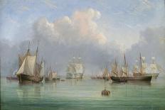 Schooner Yacht 'Esmeralda' in Alderney Roads Off Cap Le Hague, 1861-Arthur Wellington Fowles-Giclee Print