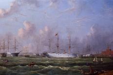 The Arrival of Queen Victoria at Cowes,Isle of Wight, with Osborne House Beyond-Arthur Wellington Fowles-Giclee Print