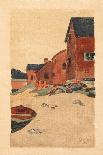 Landscape with Barn, Ipswich, Ma, 1890-1910 (Cyanotype)-Arthur Wesley Dow-Framed Giclee Print
