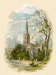 Salisbury Cathedral, from the Bishop's Palace-Arthur Wilde Parsons-Framed Giclee Print