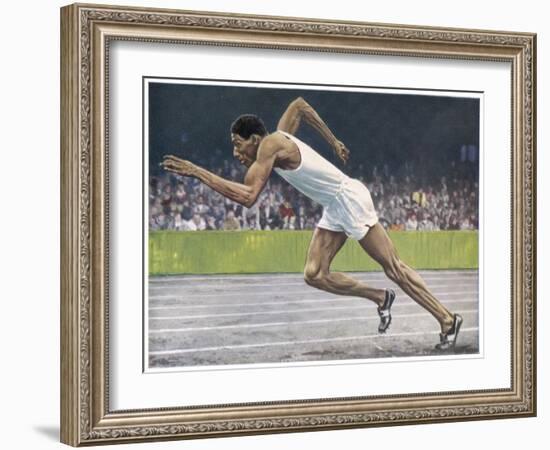 Arthur Wint (Jamaica) Sets the 400 Metre Record-null-Framed Art Print