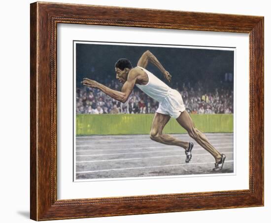 Arthur Wint (Jamaica) Sets the 400 Metre Record-null-Framed Art Print