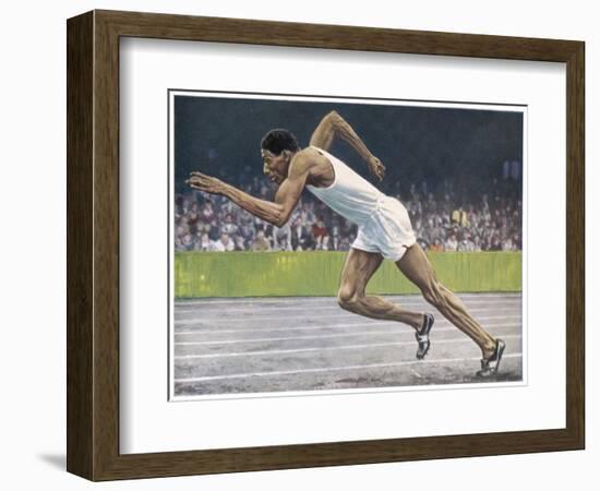 Arthur Wint (Jamaica) Sets the 400 Metre Record-null-Framed Premium Giclee Print