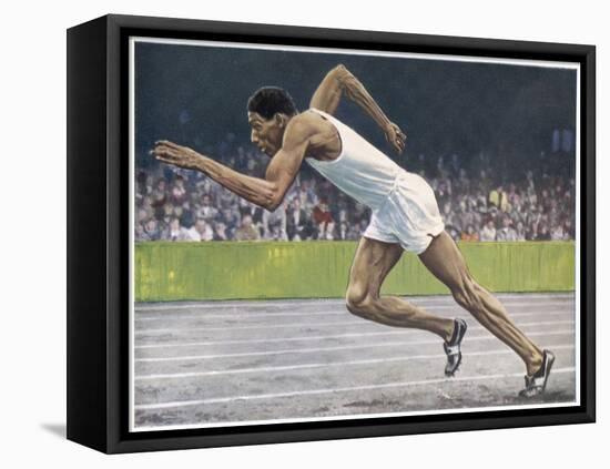 Arthur Wint (Jamaica) Sets the 400 Metre Record-null-Framed Stretched Canvas