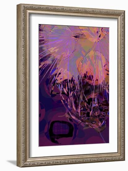 Artichoke_abst_vert10 (digital)-Scott J. Davis-Framed Giclee Print
