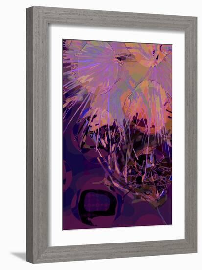 Artichoke_abst_vert10 (digital)-Scott J. Davis-Framed Giclee Print