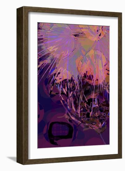 Artichoke_abst_vert10 (digital)-Scott J. Davis-Framed Giclee Print