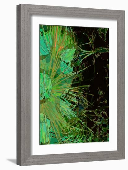 Artichoke_abst_vert2 (digital)-Scott J. Davis-Framed Giclee Print