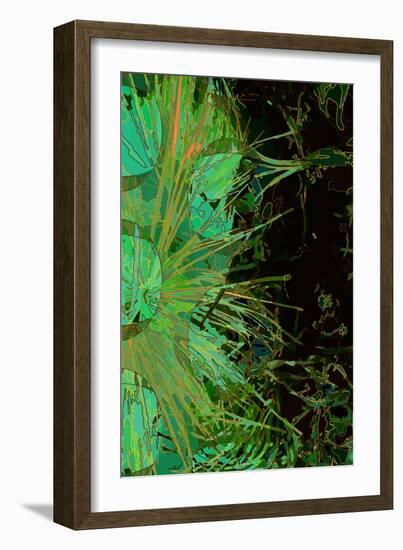 Artichoke_abst_vert2 (digital)-Scott J. Davis-Framed Giclee Print