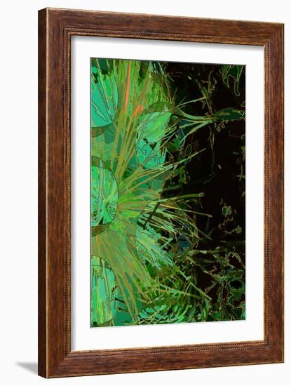 Artichoke_abst_vert2 (digital)-Scott J. Davis-Framed Giclee Print