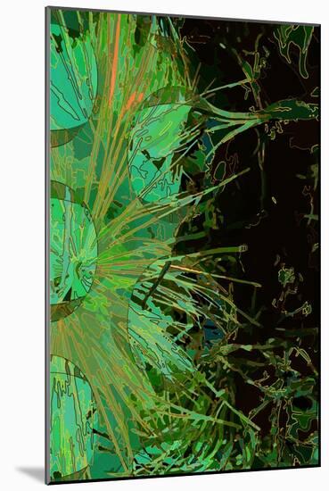 Artichoke_abst_vert2 (digital)-Scott J. Davis-Mounted Giclee Print