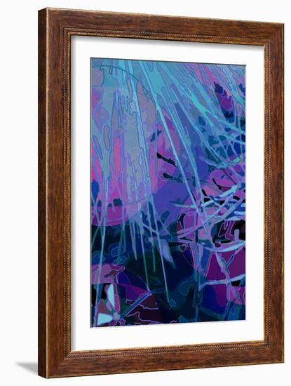 Artichoke_abst_vert3a (digital)-Scott J. Davis-Framed Giclee Print