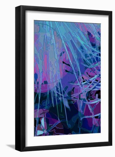 Artichoke_abst_vert3a (digital)-Scott J. Davis-Framed Giclee Print