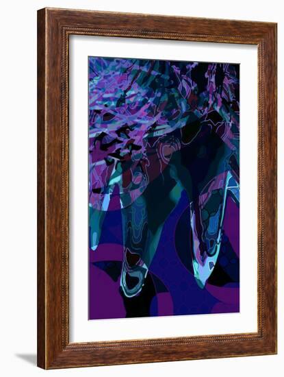 Artichoke_abst_vert3b (digital)-Scott J. Davis-Framed Giclee Print