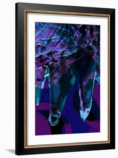 Artichoke_abst_vert3b (digital)-Scott J. Davis-Framed Giclee Print