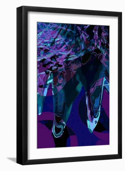 Artichoke_abst_vert3b (digital)-Scott J. Davis-Framed Giclee Print