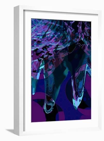 Artichoke_abst_vert3b (digital)-Scott J. Davis-Framed Giclee Print