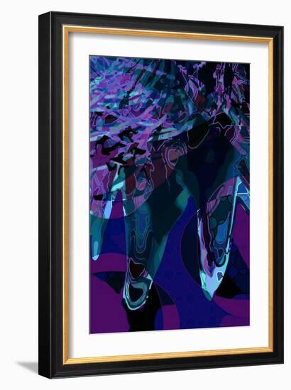 Artichoke_abst_vert3b (digital)-Scott J. Davis-Framed Giclee Print