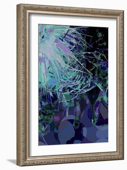 Artichoke_abst_vert4 (digital)-Scott J. Davis-Framed Giclee Print