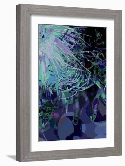 Artichoke_abst_vert4 (digital)-Scott J. Davis-Framed Giclee Print